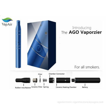 Black Blue Stainless Ago Vaporizer Pen With Lcd Display